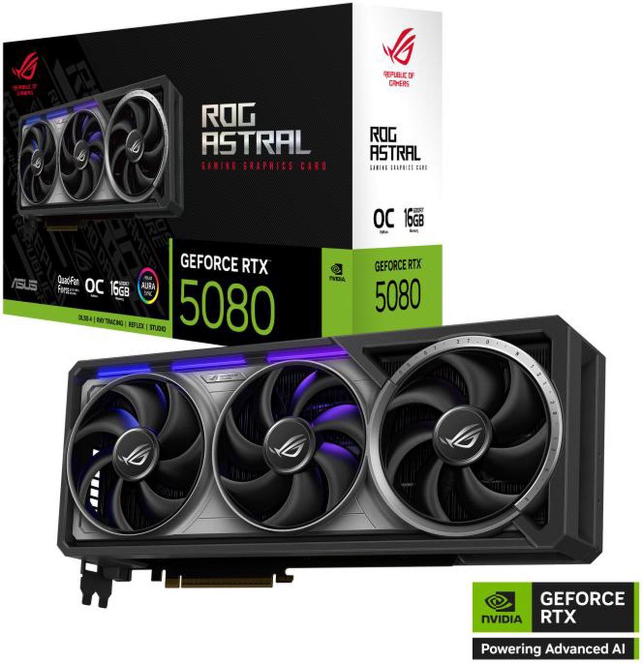 Alt view image 12 of 12 - ASUS ROG Astral GeForce RTX 5080 16GB GDDR7 OC Edition ROG-ASTRAL-RTX5080-O16G-GAMING PCI-Express 5.0 DLSS 4.0 Graphics Card