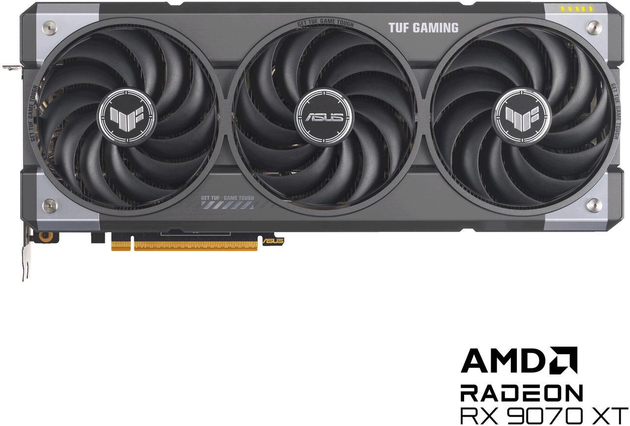 Main image of ASUS TUF Gaming Radeon RX 9070 XT 16GB 256-Bit GDDR6 PCI Express 5.0 RDNA 4 Graphics Card TUF-RX9070XT-O16G-GAMING