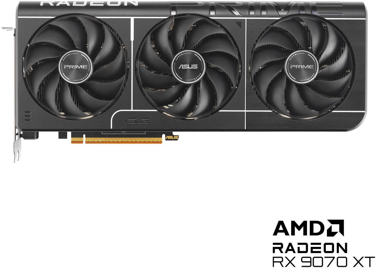 Main image of ASUS PRIME Radeon RX 9070 XT 16GB 256-Bit GDDR6 PCI Express 5.0  RDNA 4 Graphics Card PRIME-RX9070XT-O16G