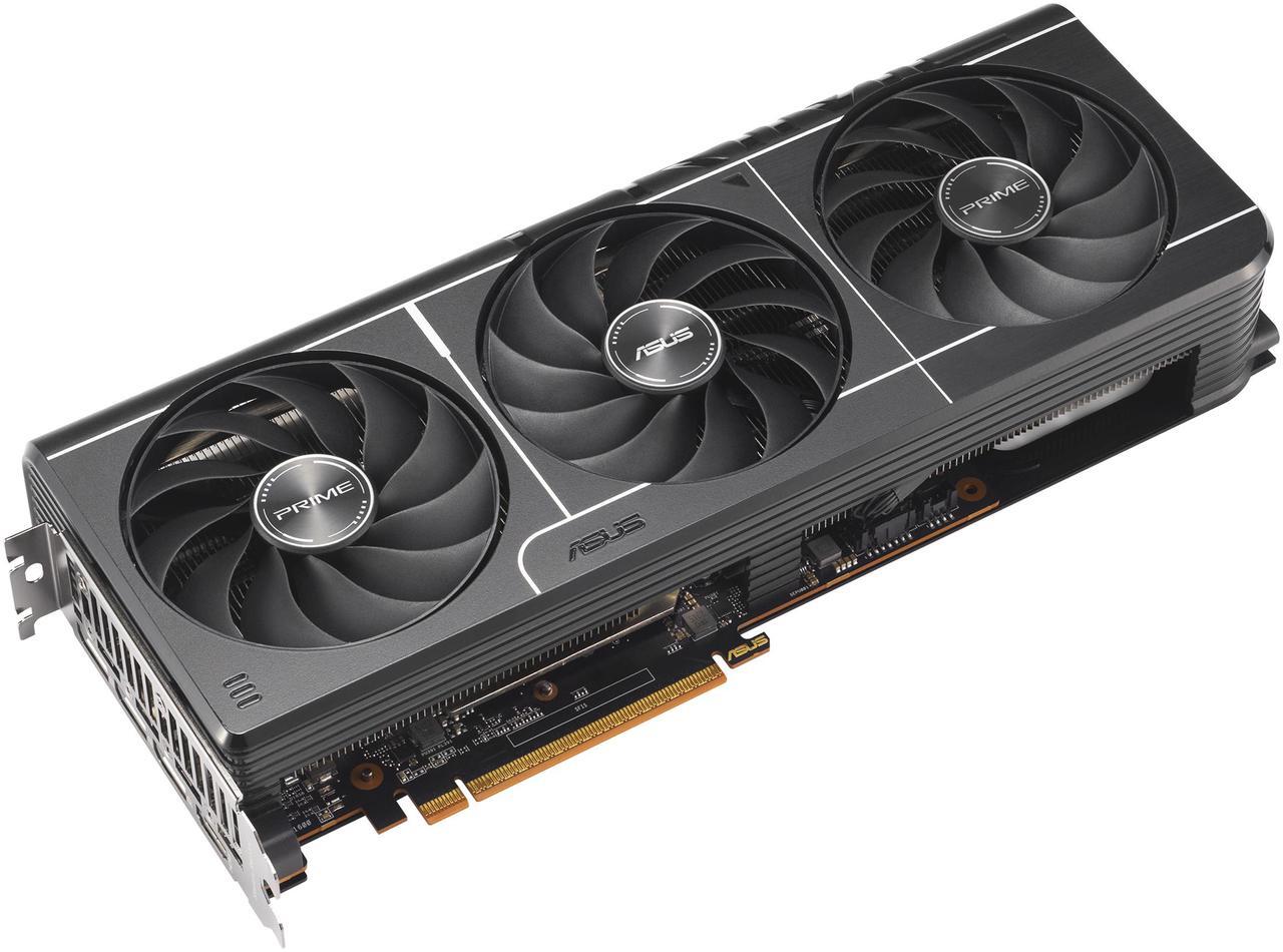 Alt view image 5 of 14 - ASUS PRIME Radeon RX 9070 XT 16GB 256-Bit GDDR6 PCI Express 5.0  RDNA 4 Graphics Card PRIME-RX9070XT-O16G