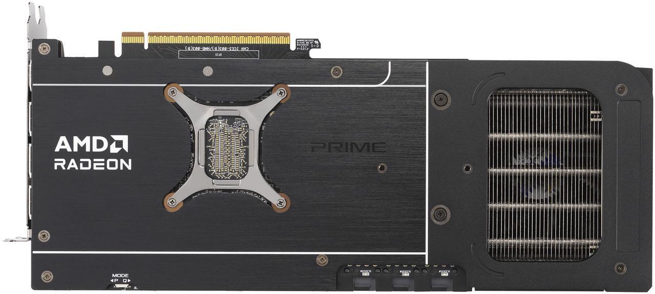 Alt view image 8 of 14 - ASUS PRIME Radeon RX 9070 XT 16GB 256-Bit GDDR6 PCI Express 5.0  RDNA 4 Graphics Card PRIME-RX9070XT-O16G