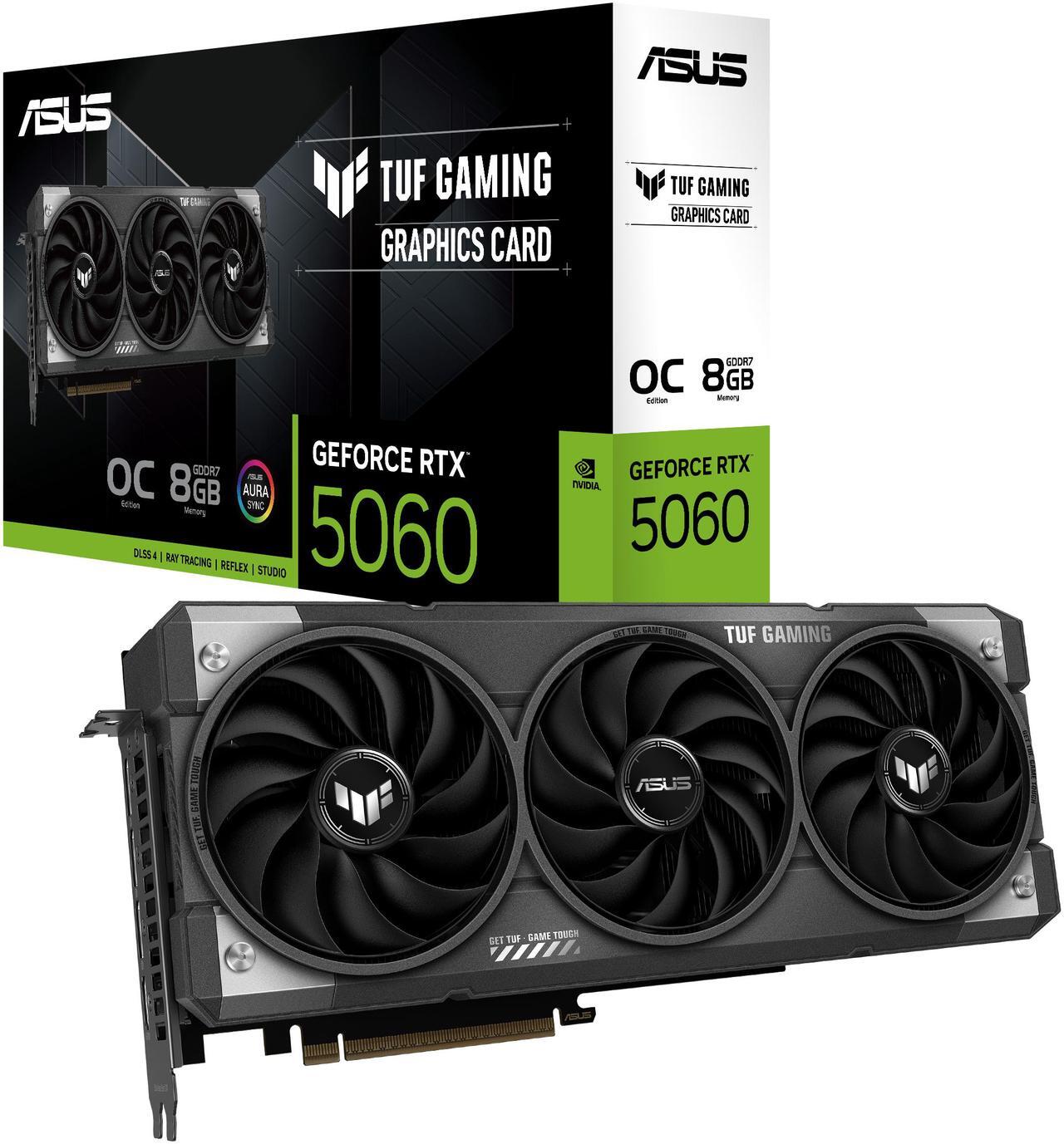 Alt view image 11 of 12 - ASUS TUF Gaming GeForce RTX 5060 8GB GDDR7 PCI Express 5.0 x8 ATX Graphics Card TUF-RTX5060-O8G-GAMING