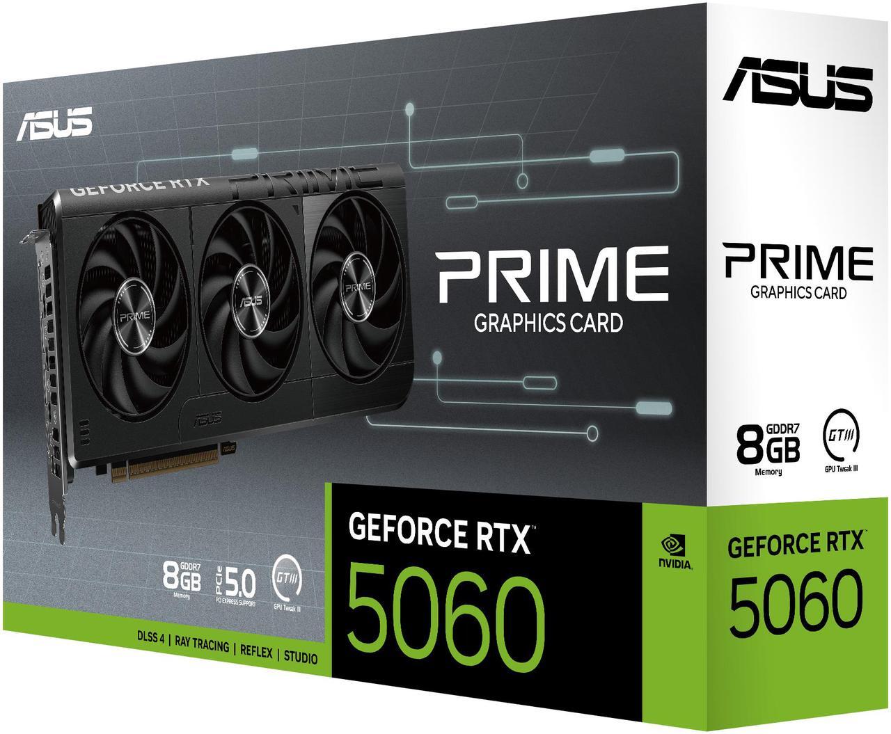 Alt view image 12 of 12 - ASUS GeForce RTX 5060 8GB GDDR7 PCI Express 5.0 x8 Graphics Card PRIME-RTX5060-8G
