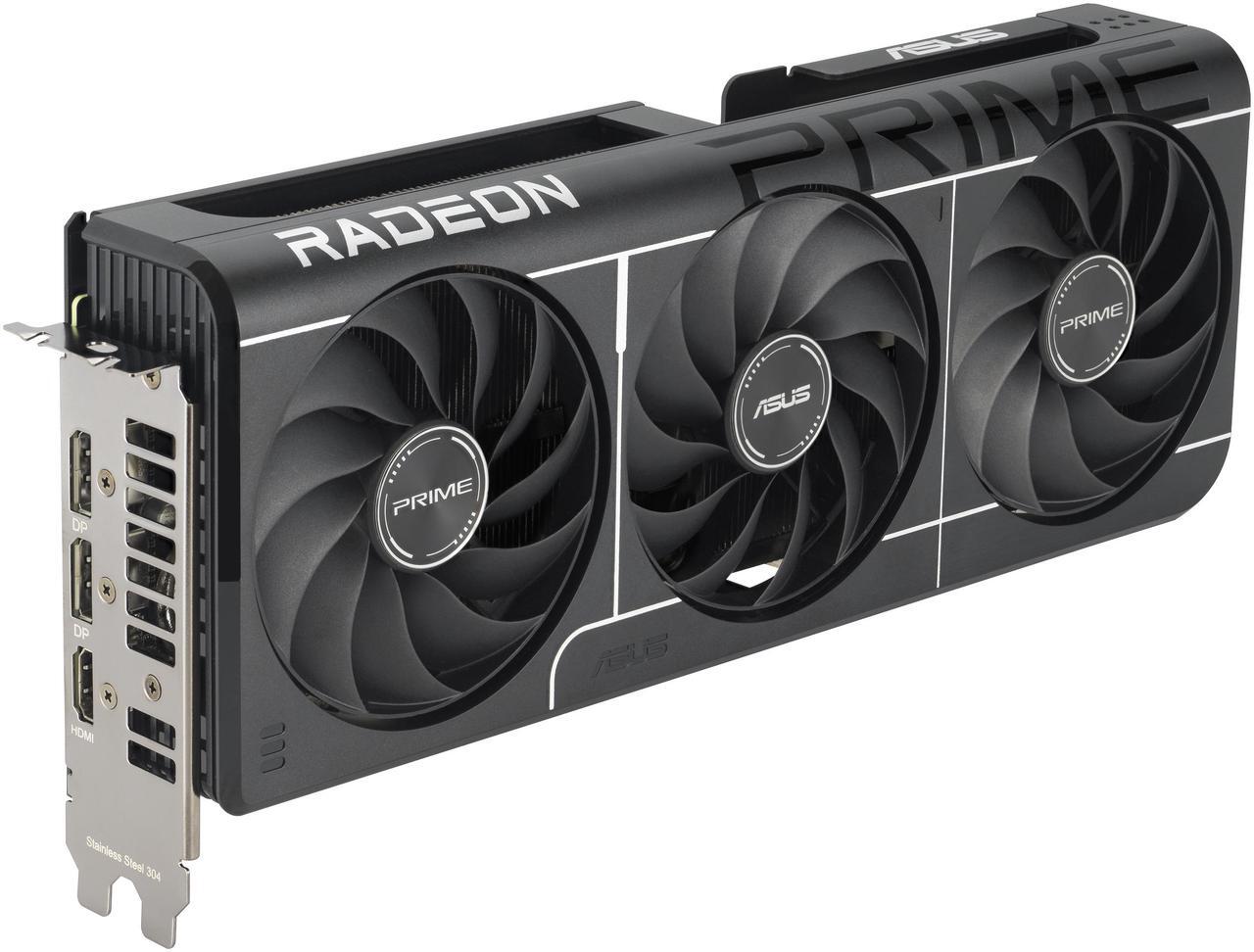Alt view image 3 of 12 - ASUS PRIME Radeon RX 9060 XT 16GB GDDR6 PCI Express 5.0 x16 ATX Graphics Card PRIME-RX9060XT-O16G RX 9060XT 16GB