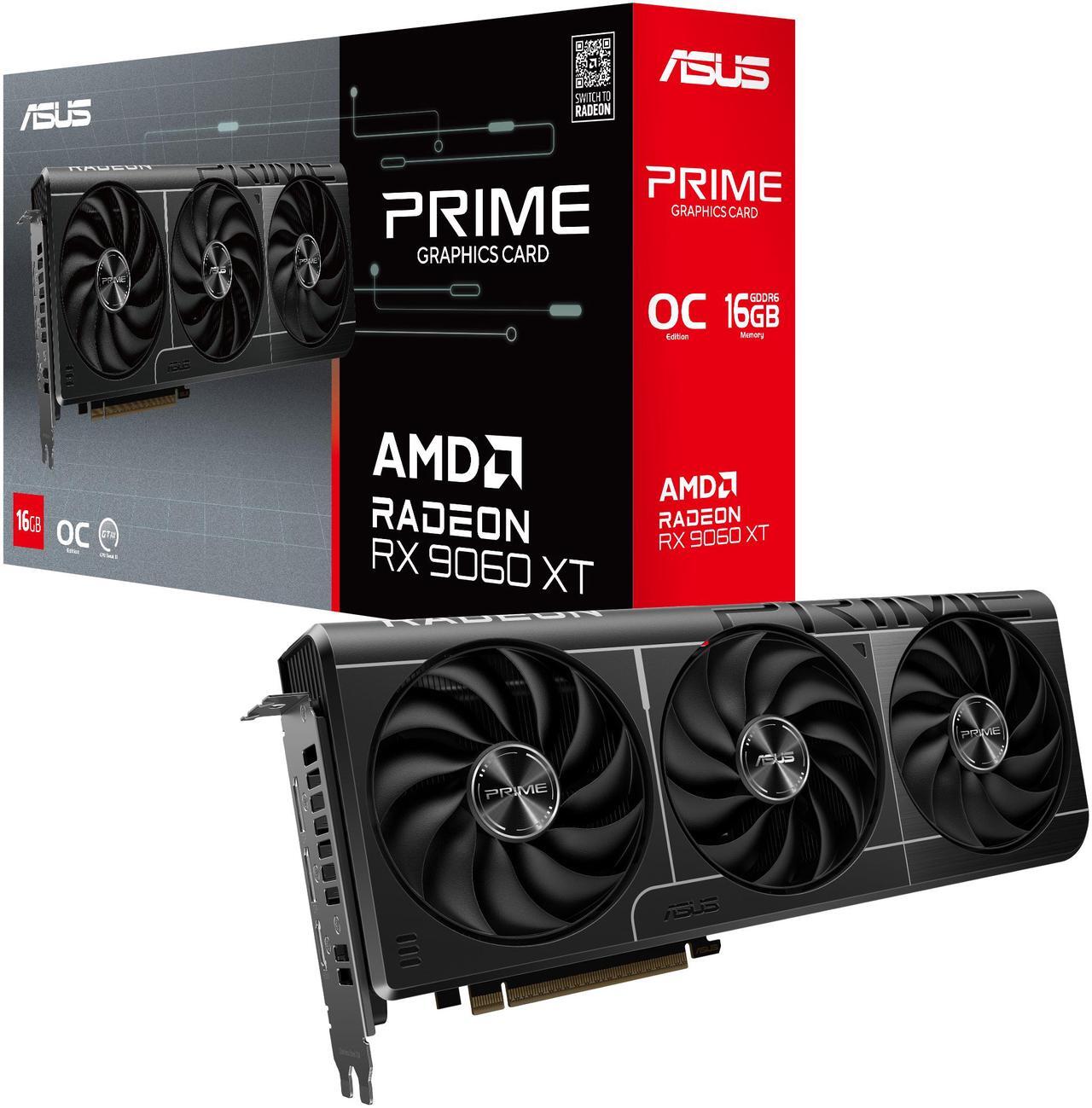 Alt view image 11 of 12 - ASUS PRIME Radeon RX 9060 XT 16GB GDDR6 PCI Express 5.0 x16 ATX Graphics Card PRIME-RX9060XT-O16G RX 9060XT 16GB