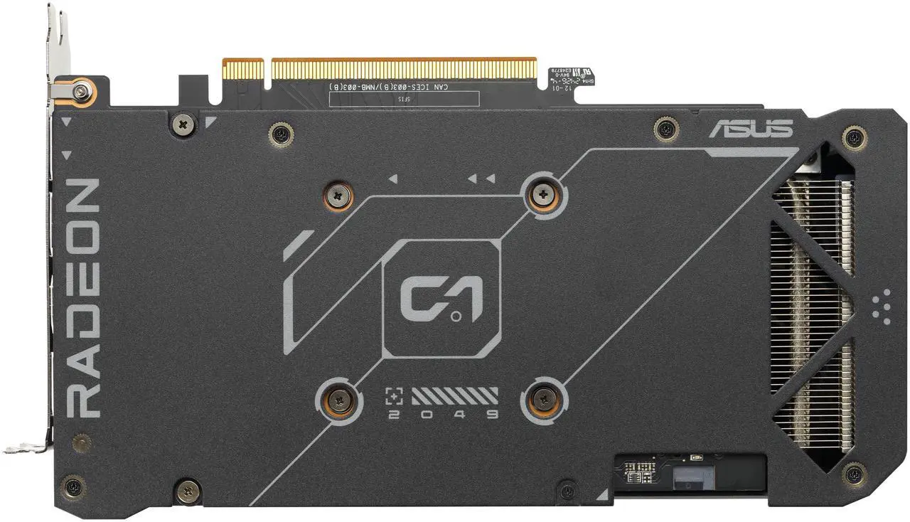 Alt view image 3 of 4 - ASUS Dual Radeon RX 7600 8GB GDDR6 PCI Express 4.0 x8 ATX Graphics Card DUAL-RX7600-O8G-EVO