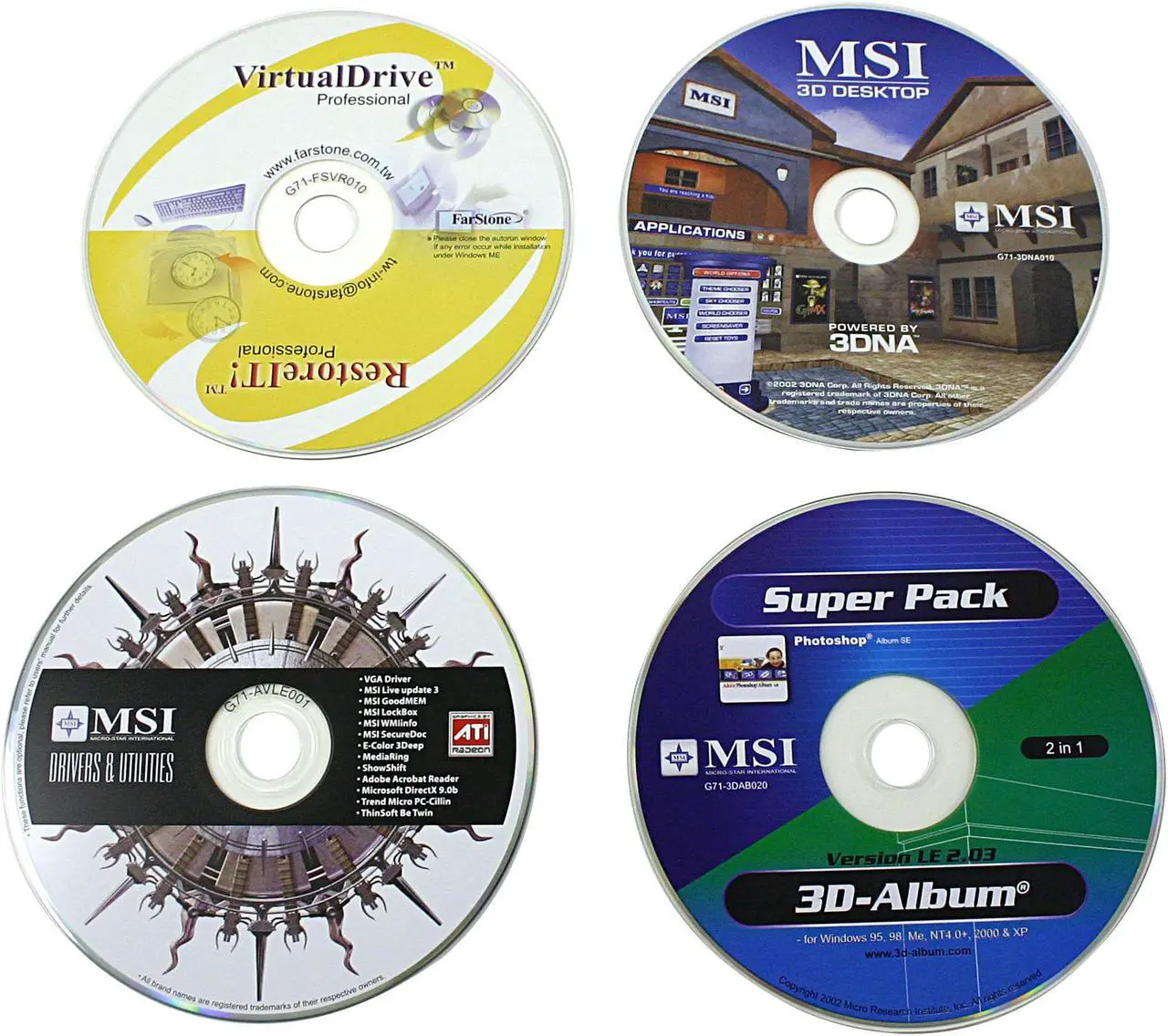 Alt view image 6 of 7 - MSI Radeon 9800PRO 128MB DDR AGP 4X/8X Graphics Card RX9800PRO-TD128