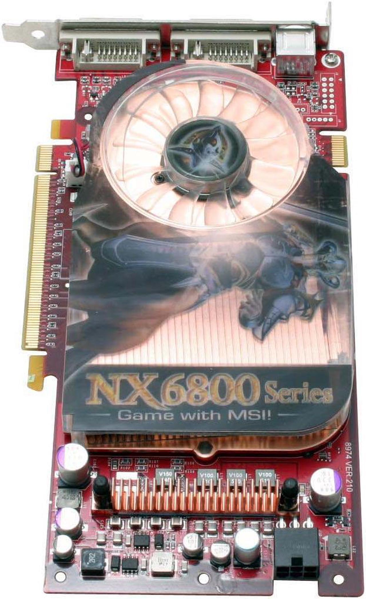 Alt view image 2 of 6 - MSI GeForce 6800GT 256MB GDDR3 PCI Express x16 SLI Support Video Card NX6800GT-T2D256E