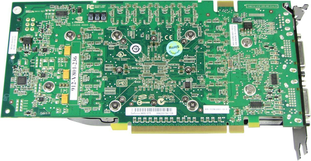 Alt view image 4 of 4 - MSI GeForce 8800 GTS 640MB GDDR3 PCI Express x16 SLI Support Graphics Card NX8800GTS-T2D640E-HD OC