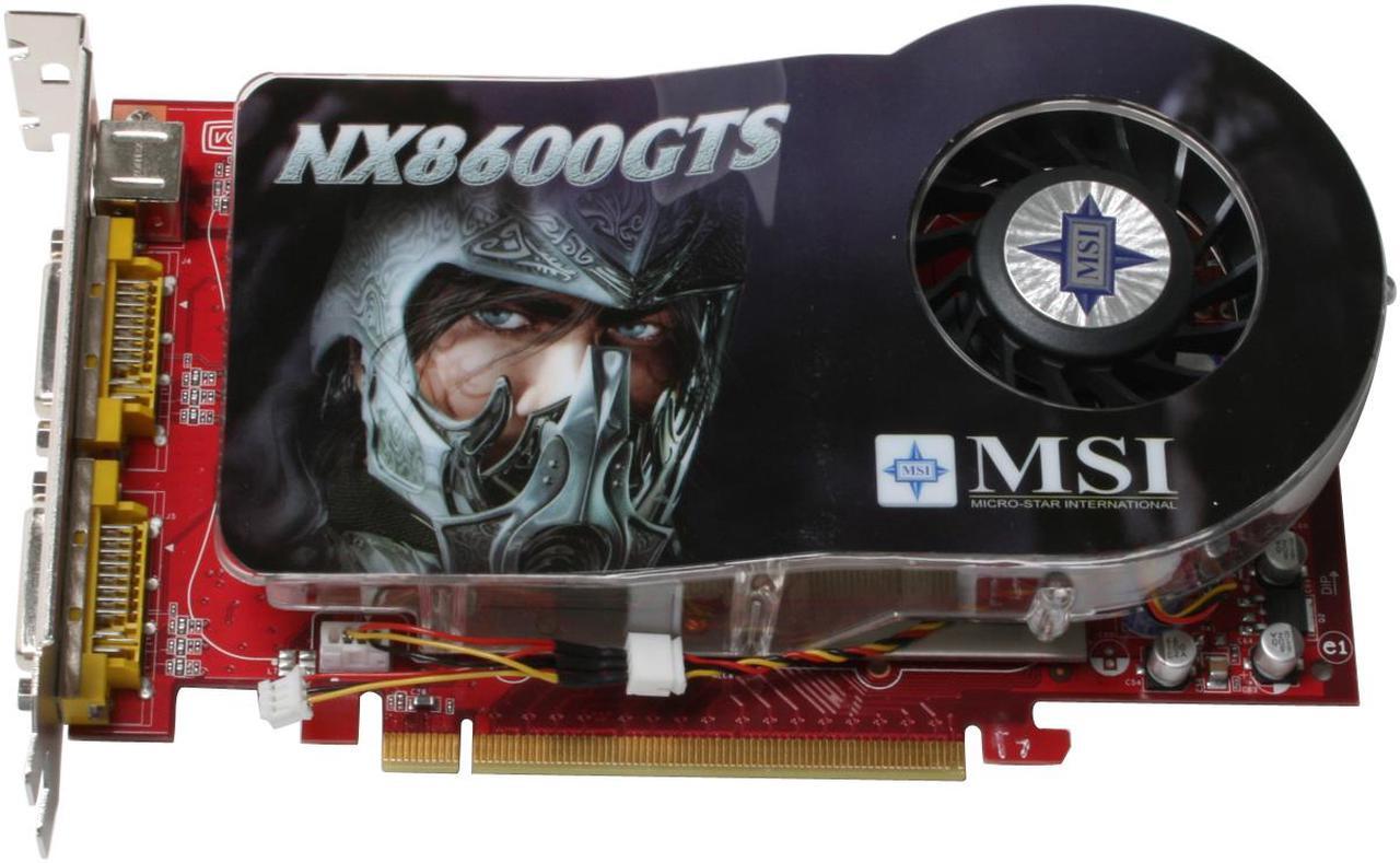 Alt view image 2 of 7 - MSI GeForce 8600 GTS 256MB GDDR3 PCI Express x16 SLI Support Graphics Card NX8600GTS-T2D256E-OC