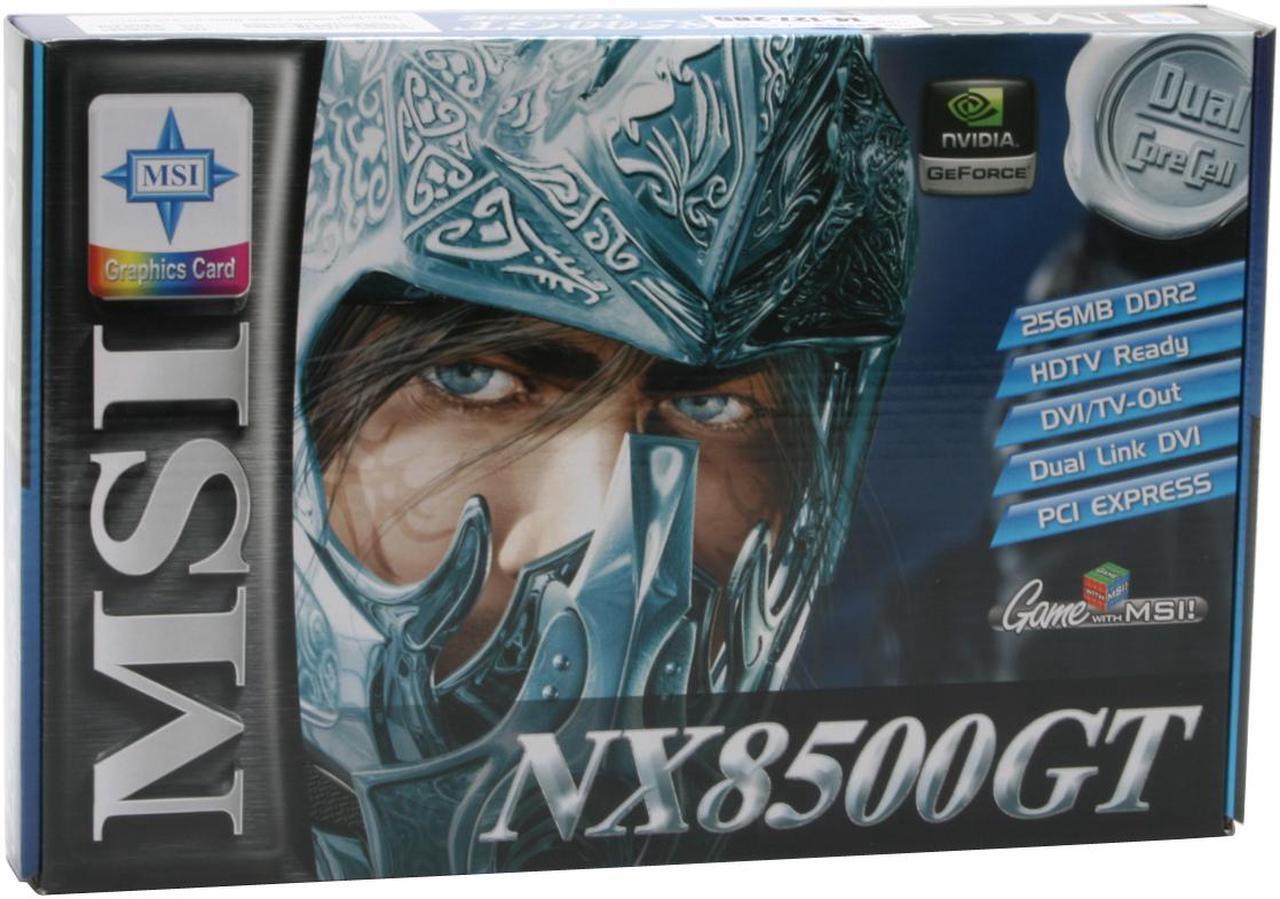 Alt view image 7 of 7 - MSI GeForce 8500 GT 256MB GDDR2 PCI Express x16 SLI Support Graphics Card NX8500GT-TD256E