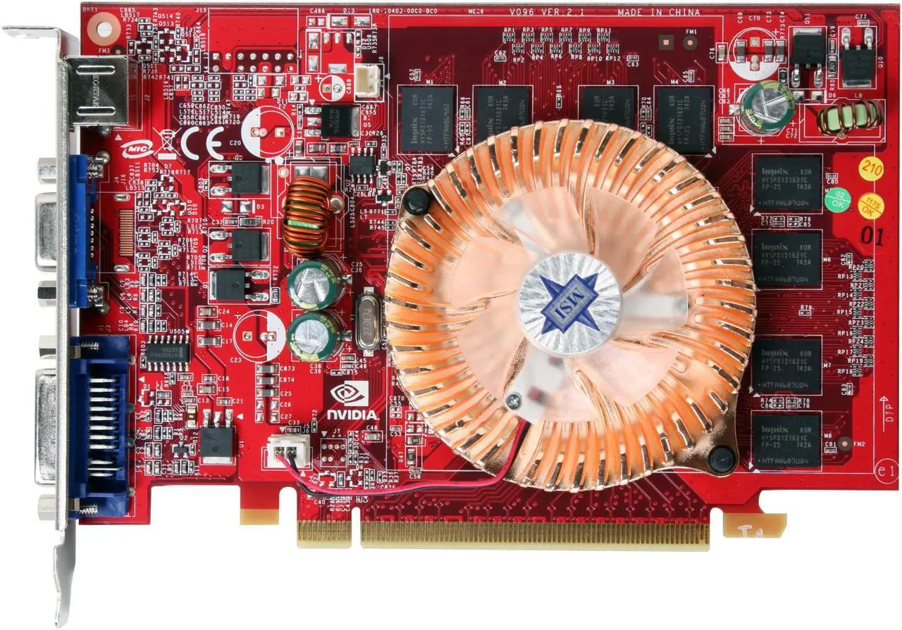 Alt view image 2 of 6 - MSI GeForce 8500 GT 512MB GDDR2 PCI Express x16 Graphics Card NX8500GT-TD512E