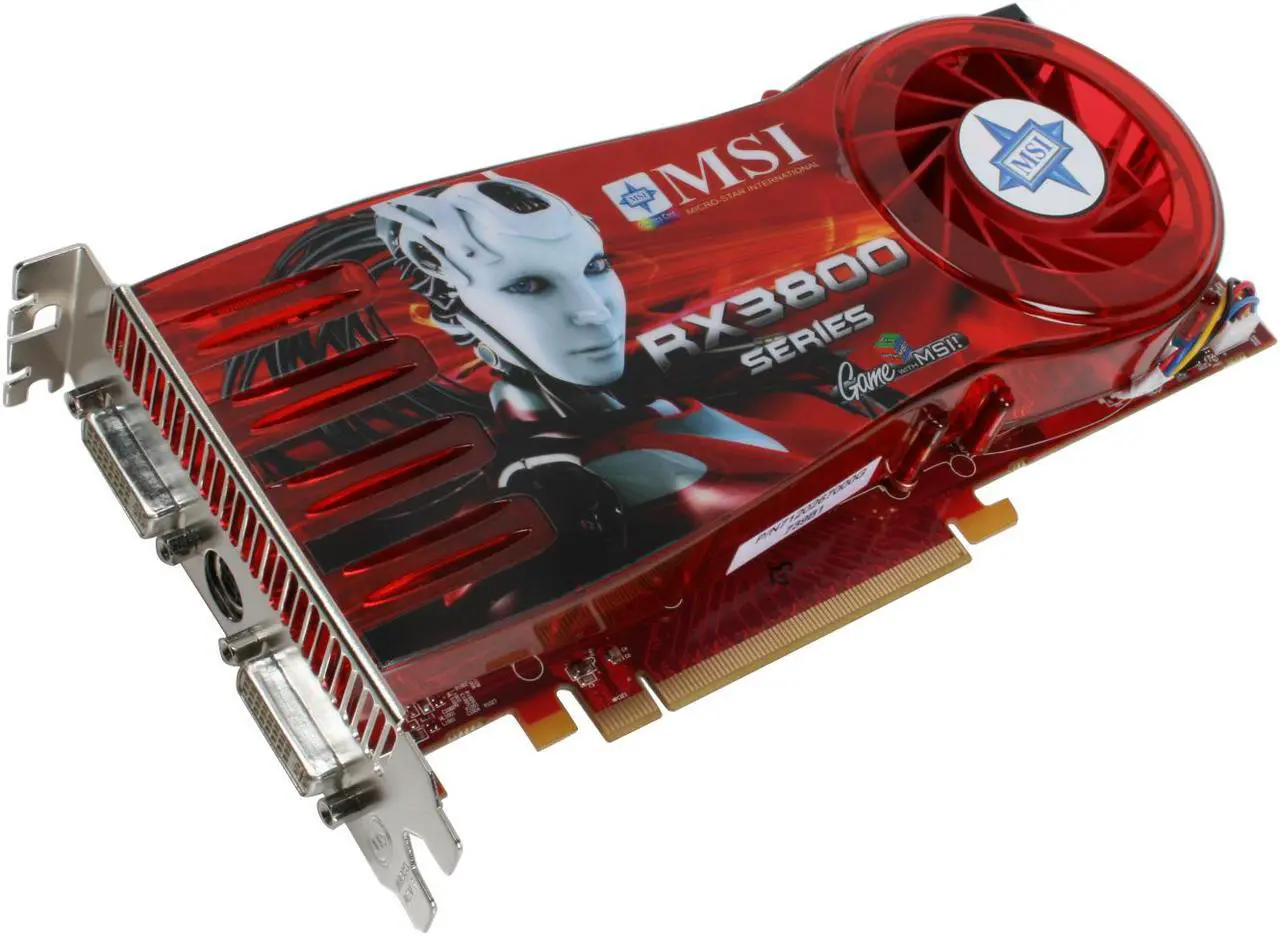 Main image of MSI Radeon HD 3870 512MB GDDR4 PCI Express 2.0 x16 CrossFireX Support Graphics Card RX3870-T2D512E OC