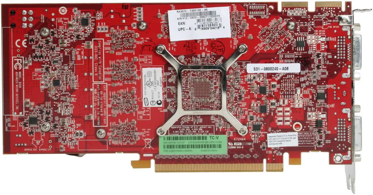 Alt view image 4 of 6 - MSI Radeon HD 3870 512MB GDDR4 PCI Express 2.0 x16 CrossFireX Support Graphics Card RX3870-T2D512E OC