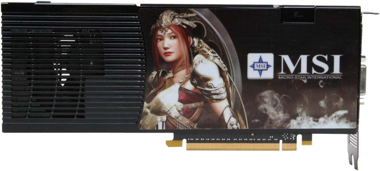 Alt view image 4 of 8 - MSI GeForce 9800 GX2 1GB (512MB per GPU) GDDR3 PCI Express 2.0 x16 SLI Support Video Card N9800GX2-M2D1G