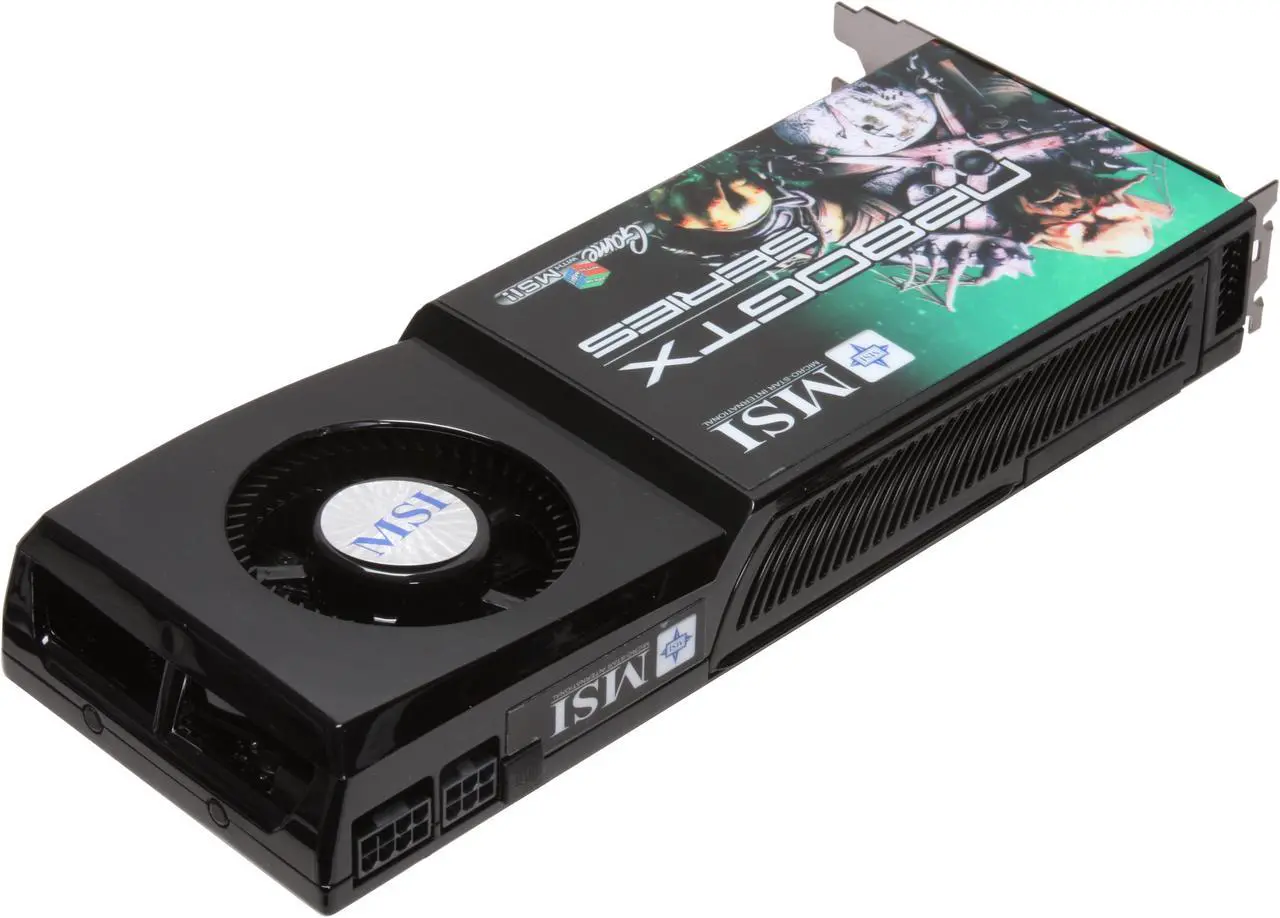 Alt view image 5 of 6 - MSI GeForce GTX 280 1GB GDDR3 PCI Express 2.0 x16 SLI Support Graphics Card N280GTX-T2D1G OC