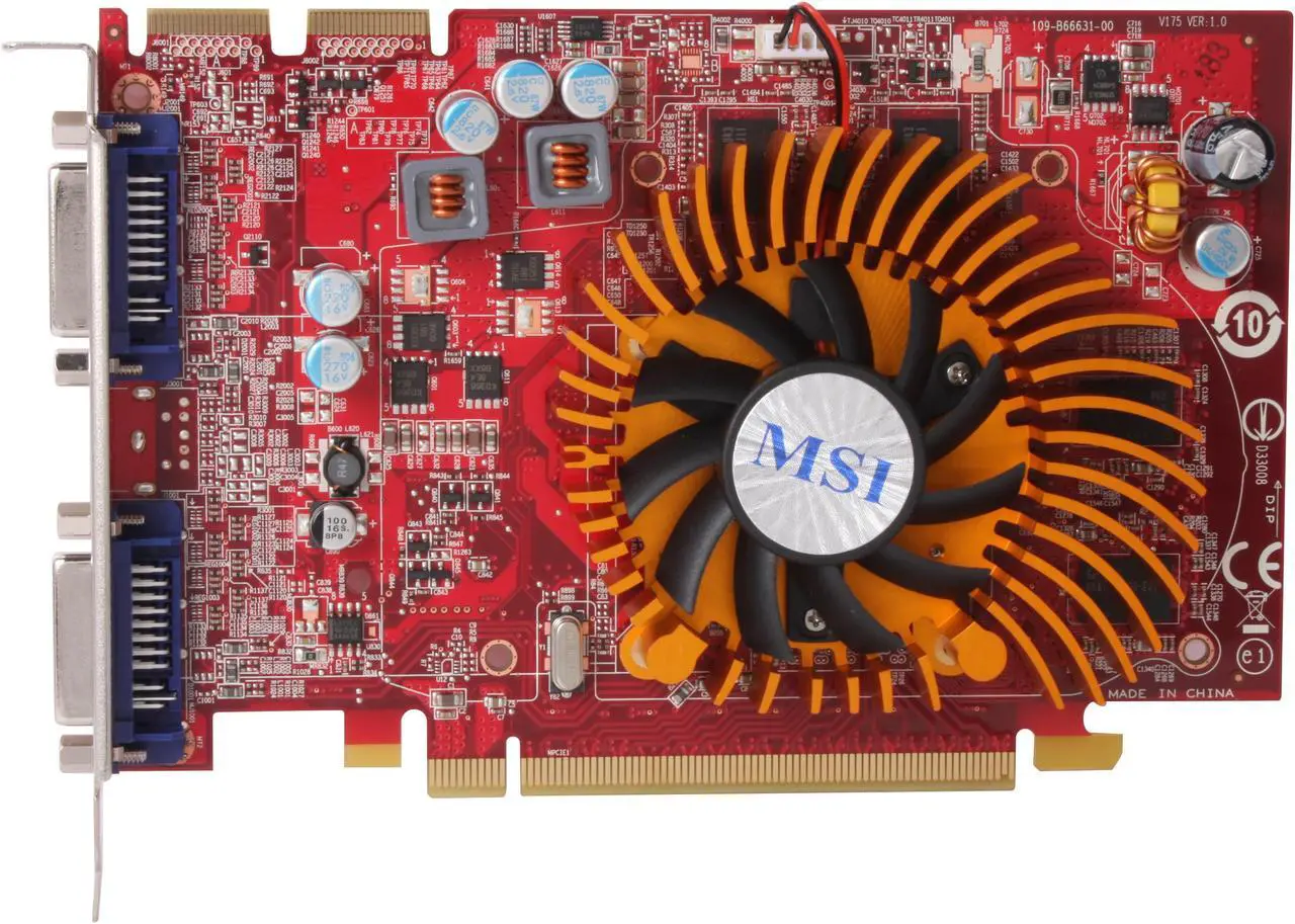 Alt view image 3 of 5 - MSI Radeon HD 4670 1GB GDDR3 PCI Express 2.0 x16 CrossFireX Support Graphics Card R4670-2D1G/D3