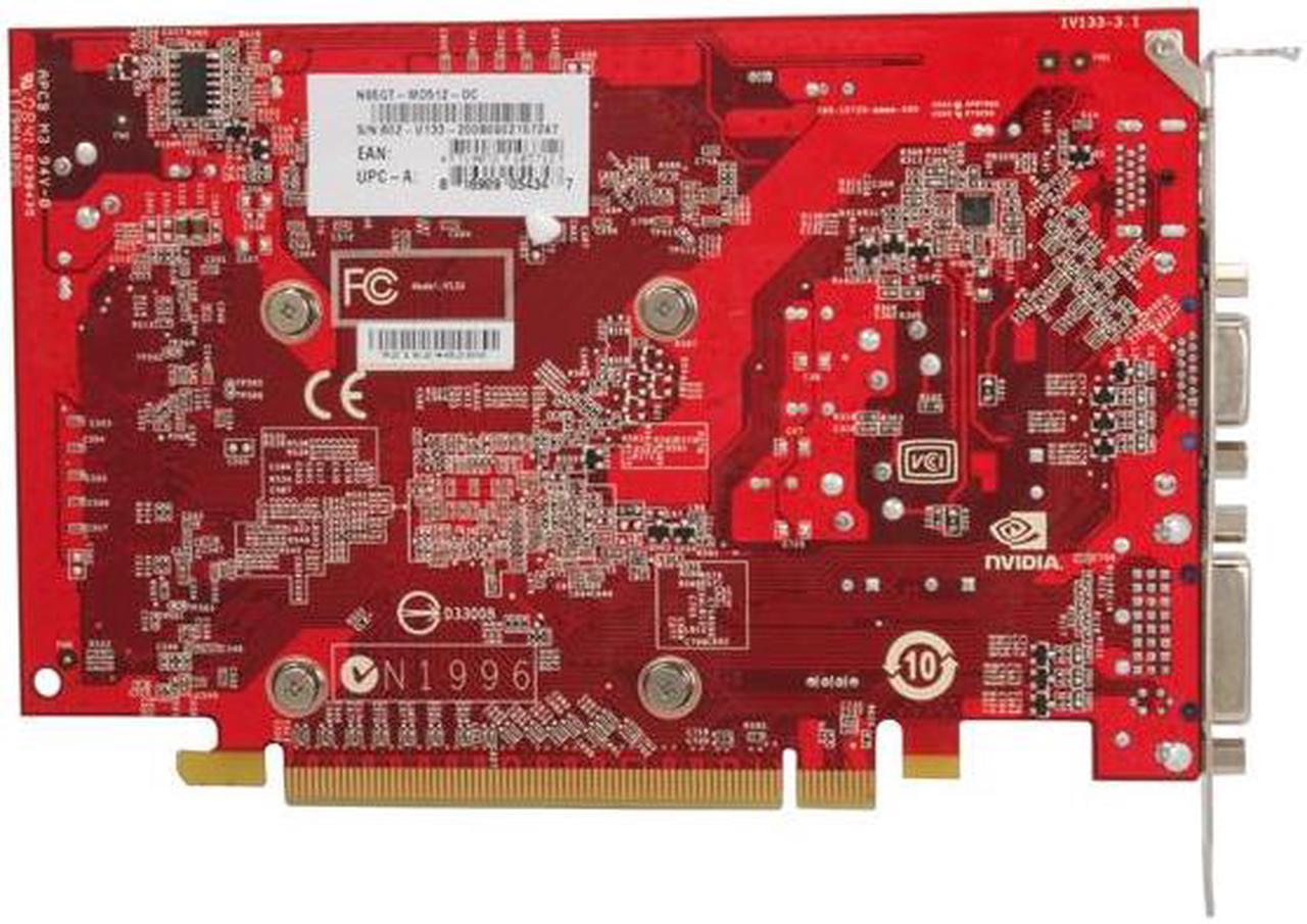 Alt view image 4 of 4 - MSI GeForce 9500 GT 512MB GDDR2 PCI Express 2.0 x16 Graphics Card N95GT-MD512-OC