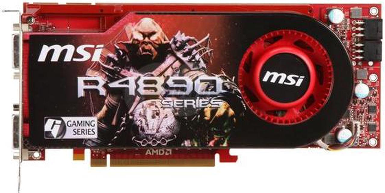 Alt view image 3 of 6 - MSI Radeon HD 4890 1GB GDDR5 PCI Express 2.0 x16 CrossFireX Support Graphics Card R4890-T2D1G OC