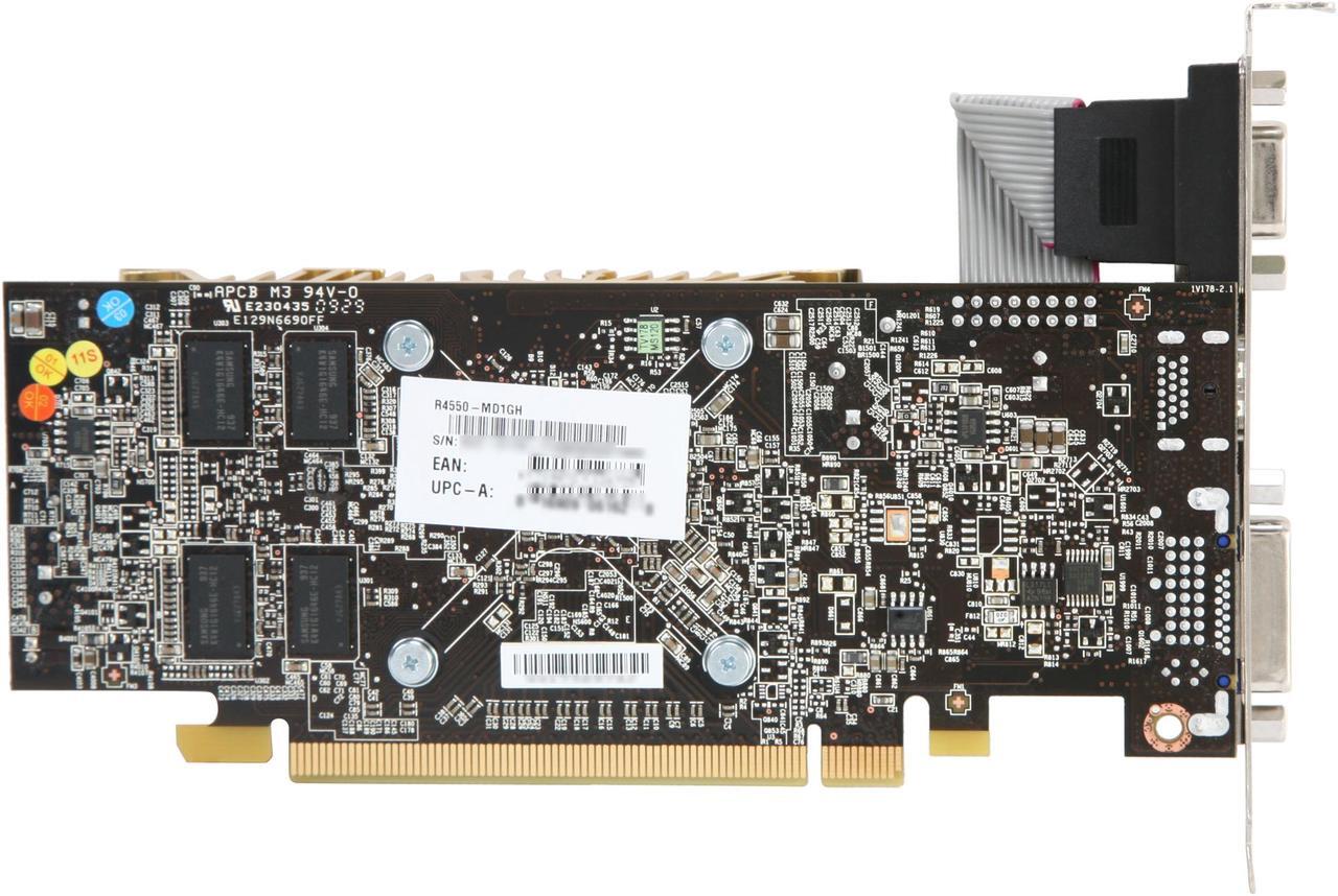 Alt view image 4 of 5 - MSI Radeon HD 4550 1GB GDDR3 PCI Express 2.0 x16 CrossFireX Support Low Profile Ready Graphics Card R4550-MD1GH