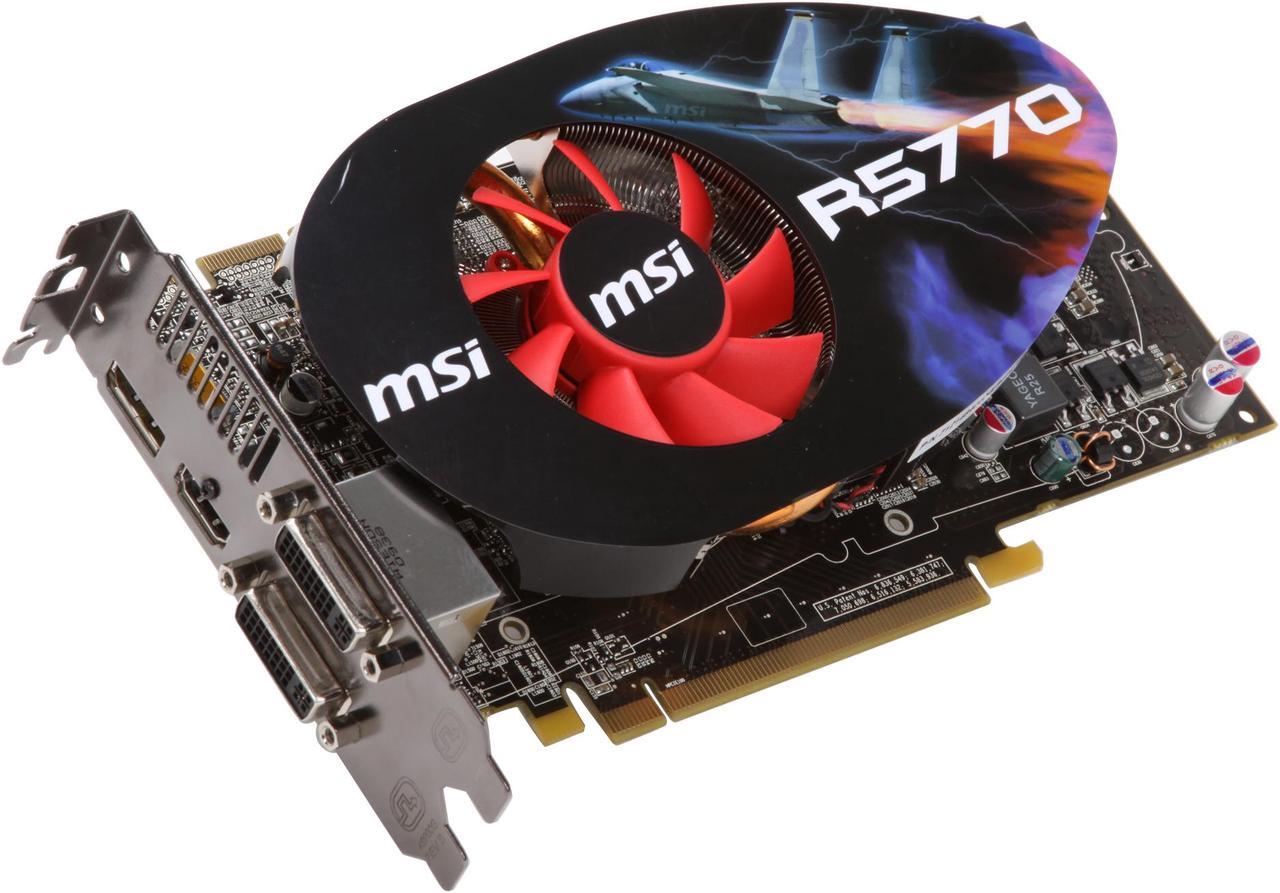 MSI Radeon HD 5770 (Juniper XT) 1GB GDDR5 PCI Express 2.0 x16 CrossFireX Support Video Card R5770-PM2D1G OC/Seaweed