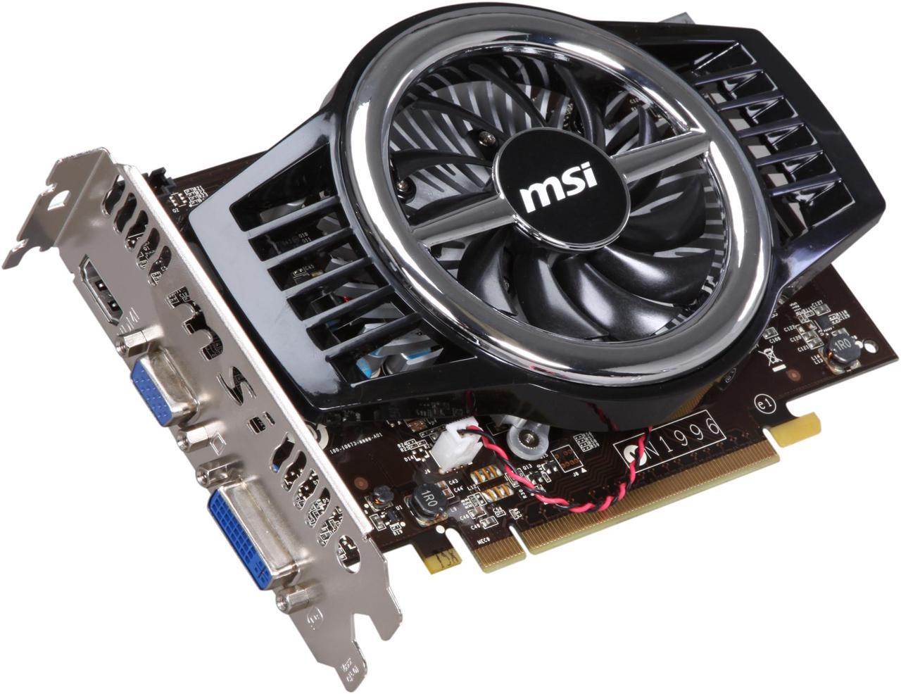 MSI GeForce GT 240 1GB GDDR5 PCI Express 2.0 x16 Video Card N240GT-MD1G/D5