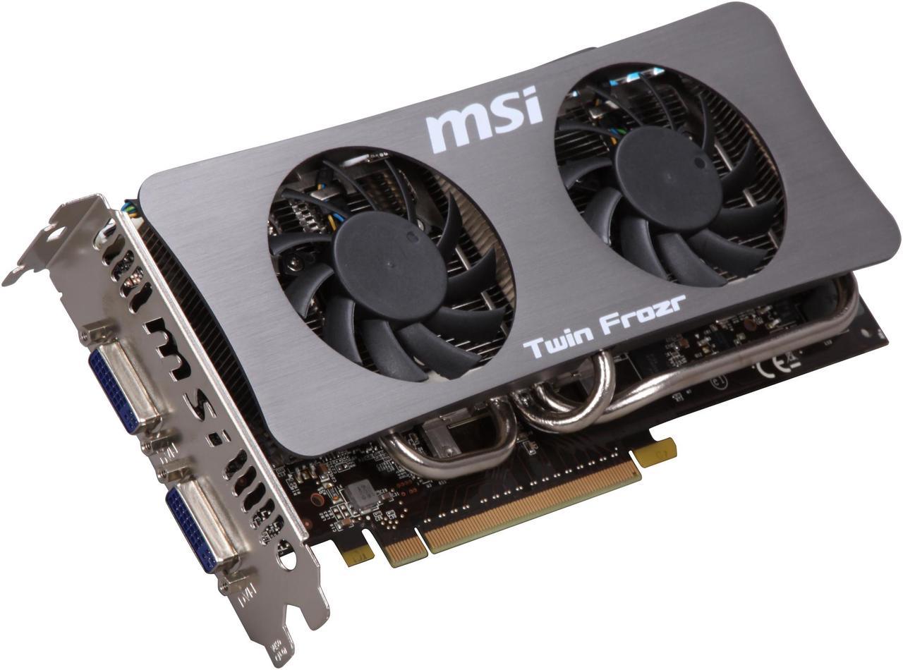 MSI GeForce GTS 250 512MB GDDR3 PCI Express 2.0 x16 SLI Support Video Card N250GTS Twin Frozr