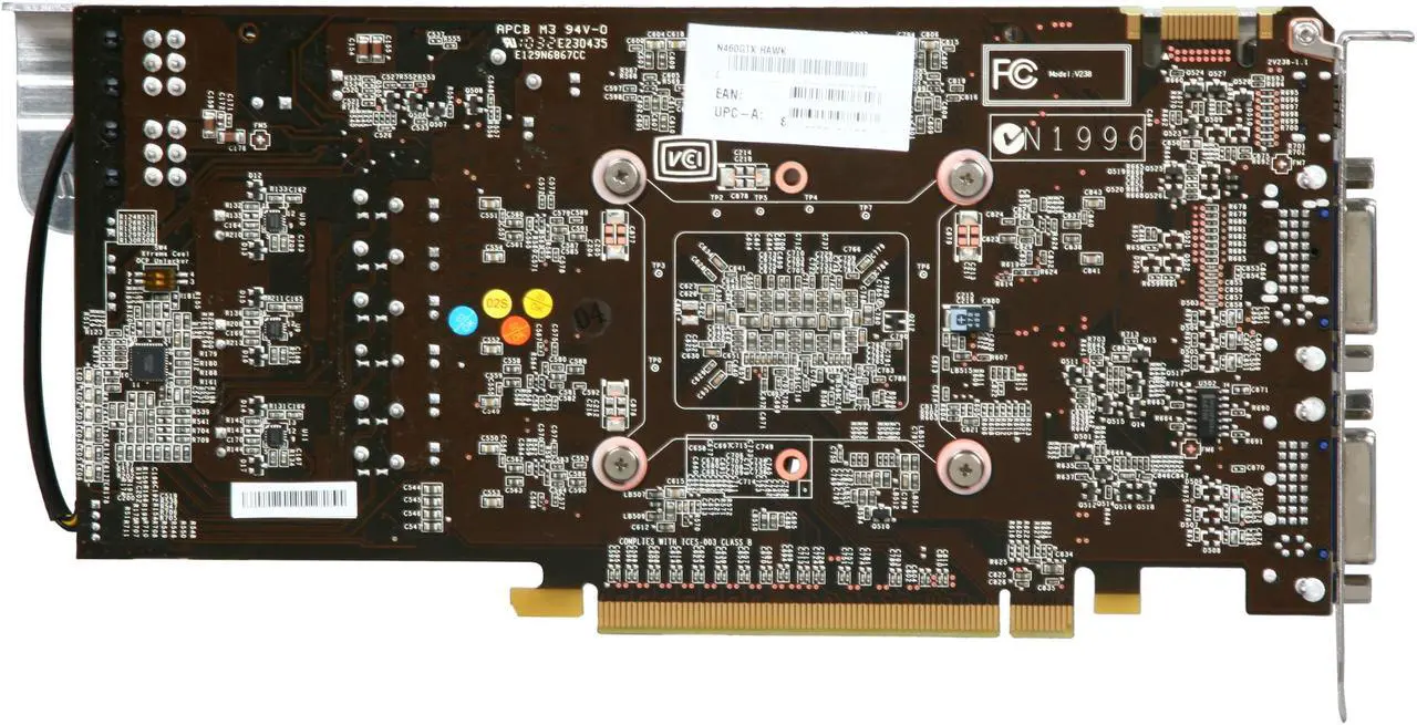 Alt view image 4 of 6 - MSI GeForce GTX 460 (Fermi) 1GB GDDR5 PCI Express 2.0 x16 SLI Support Graphics Card N460GTX Hawk