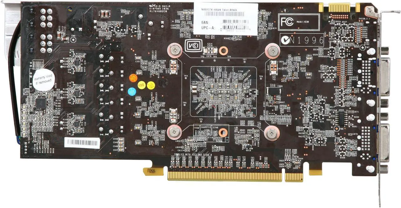 Alt view image 4 of 6 - MSI GeForce GTX 460 (Fermi) 1GB GDDR5 PCI Express 2.0 x16 SLI Support Graphics Card N460GTX Hawk Talon Attack