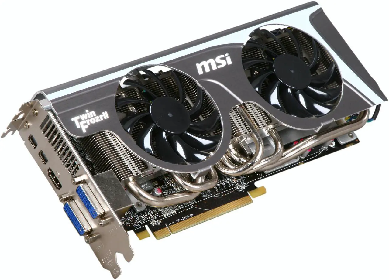 Main image of MSI Radeon HD 6870 1GB GDDR5 PCI Express 2.1 x16 CrossFireX Support Graphics Card R6870 Twin Frozr II