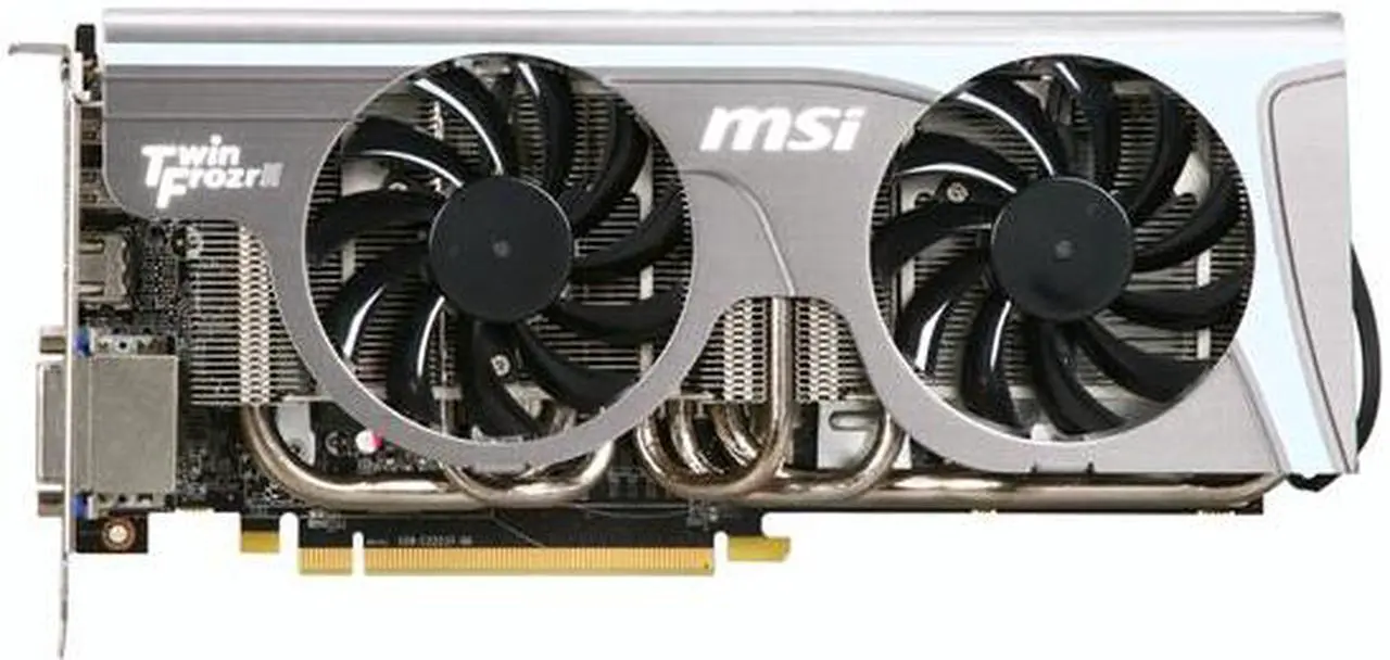 Alt view image 3 of 6 - MSI Radeon HD 6870 1GB GDDR5 PCI Express 2.1 x16 CrossFireX Support Graphics Card R6870 Twin Frozr II