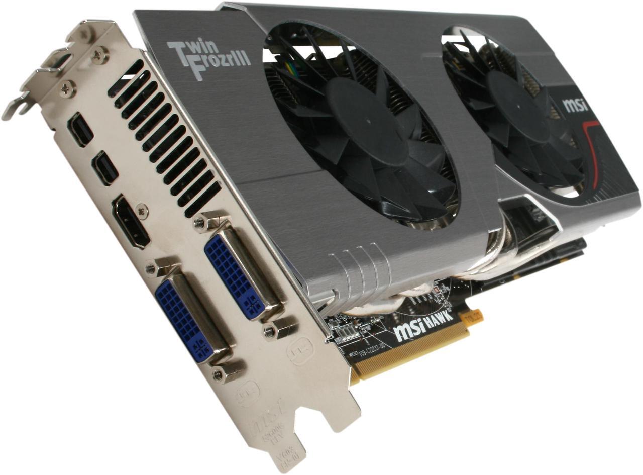 Main image of MSI Radeon HD 6870 1GB GDDR5 PCI Express 2.1 x16 CrossFireX Support Video Card with Eyefinity R6870 Hawk