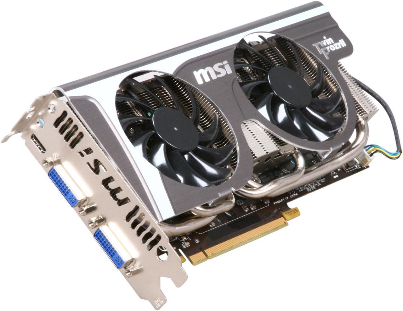 MSI GeForce GTX 560 Ti (Fermi) 1GB GDDR5 PCI Express 2.0 x16 SLI Support Video Card N560GTX-TI Twin Frozr II/OC