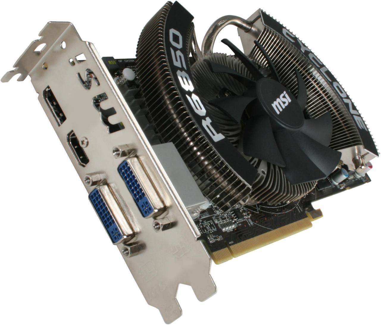 MSI Radeon HD 6850 1GB GDDR5 PCI Express 2.1 x16 CrossFireX Support Video Card with Eyefinity R6850 Cyclone PE