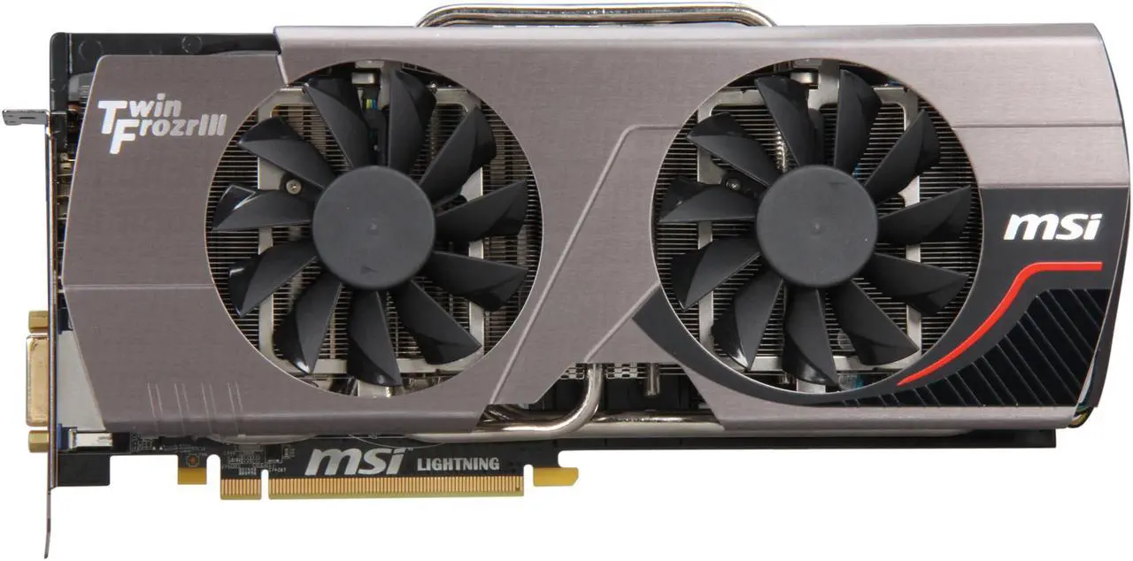 Alt view image 3 of 6 - MSI GeForce GTX 580 (Fermi) 1536MB GDDR5 PCI Express 2.0 x16 SLI Support Graphics Card N580GTX Lightning
