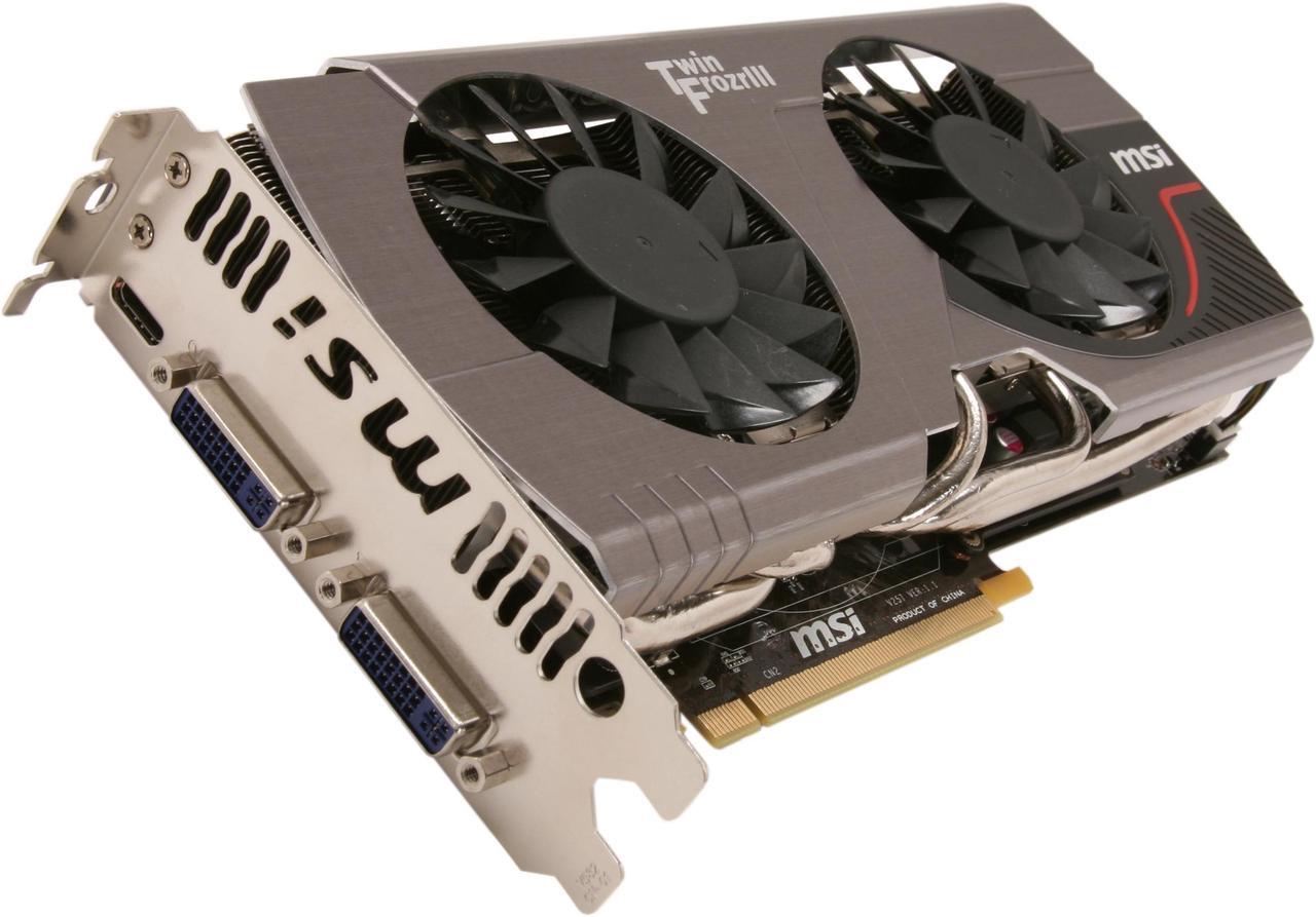 MSI GeForce GTX 570 (Fermi) 1280MB GDDR5 PCI Express 2.0 x16 SLI Support Video Card N570GTX Twin Frozr III PE/OC