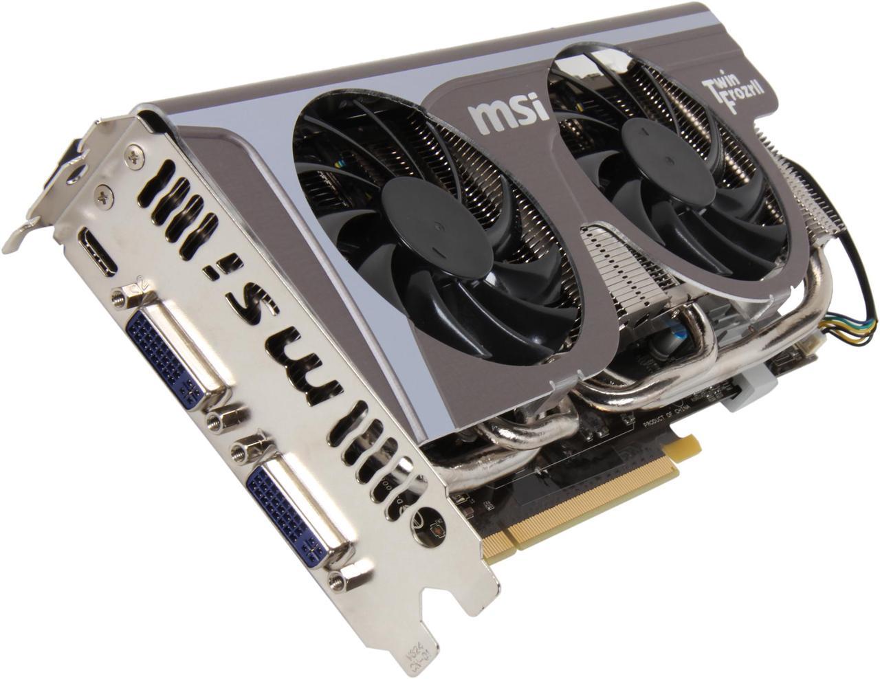 MSI GeForce GTX 560 Ti (Fermi) 2GB GDDR5 PCI Express 2.0 x16 SLI Support Video Card N560GTX-Ti Twin Frozr II 2GD5/OC