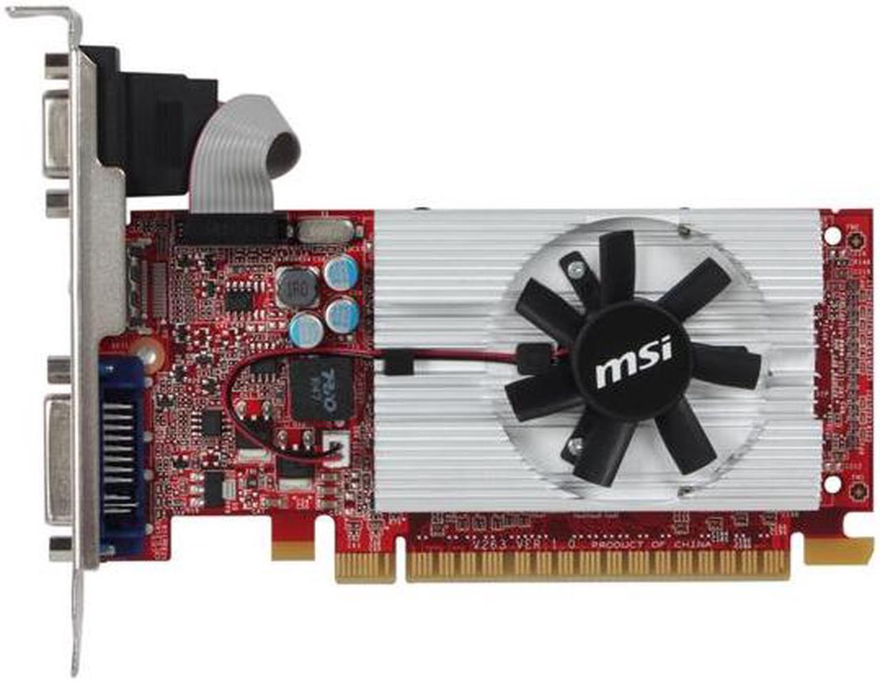 Alt view image 3 of 5 - MSI GeForce GT 520 (Fermi) 2GB DDR3 PCI Express 2.0 x16 Low Profile Ready Graphics Card N520GT-MD2GD3/LP