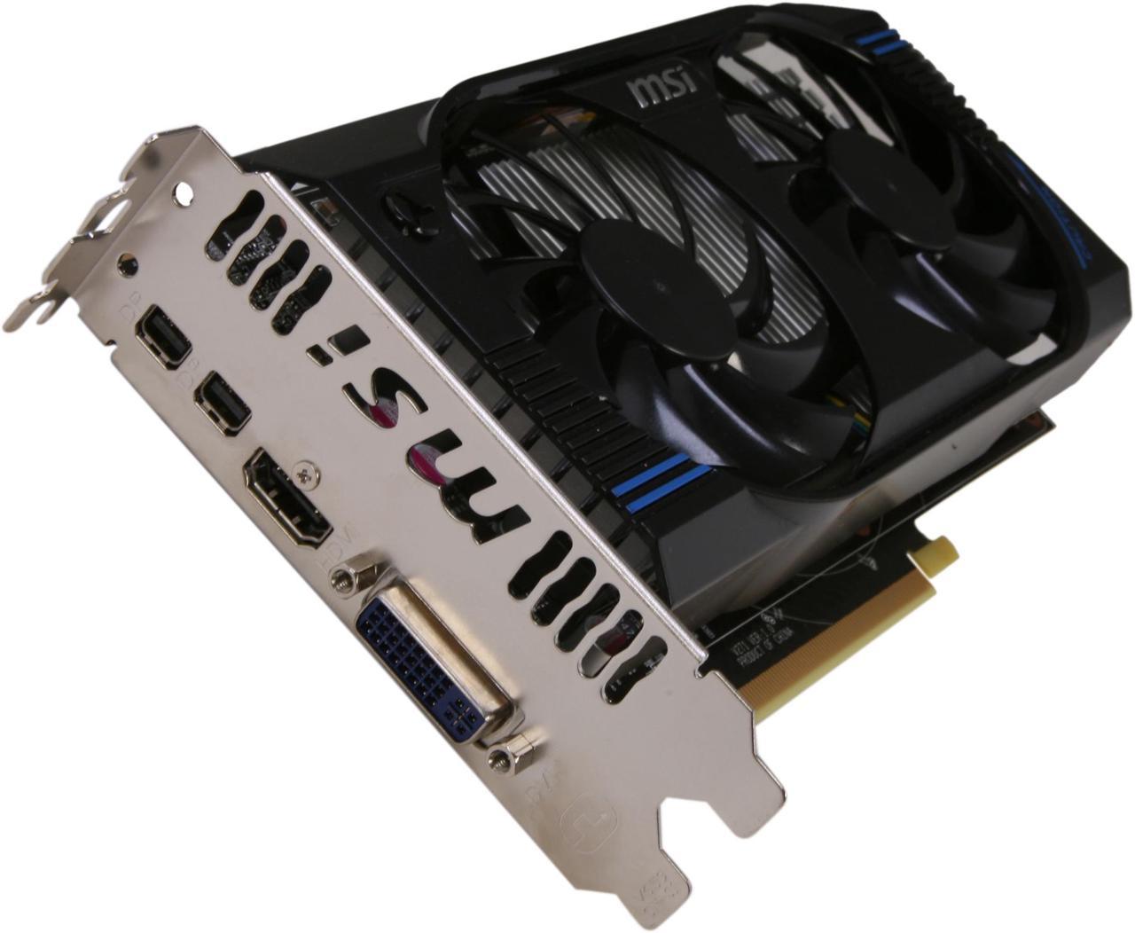 MSI Radeon HD 7770 1GB GDDR5 PCI Express 3.0 x16 CrossFireX Support Video Card R7770-2PMD1GD5/OC