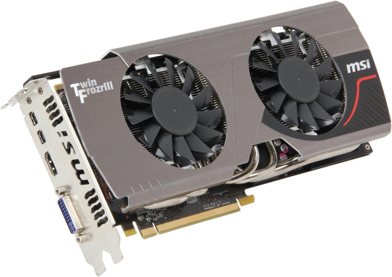 MSI Radeon HD 7950 3GB GDDR5 PCI Express 3.0 x16 CrossFireX Support Video Card R7950 Twin Frozr 3GD5/OC