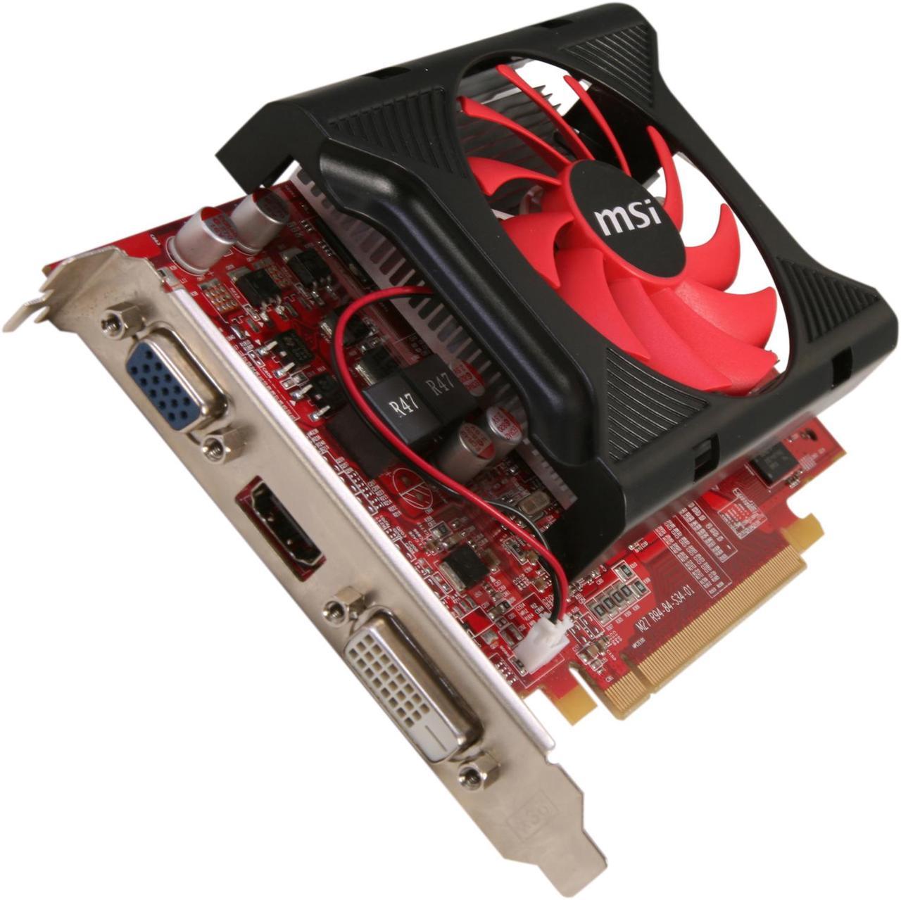 MSI Radeon HD 6670 2GB DDR3 PCI Express 2.1 x16 Video Card R6670-MD2GD3