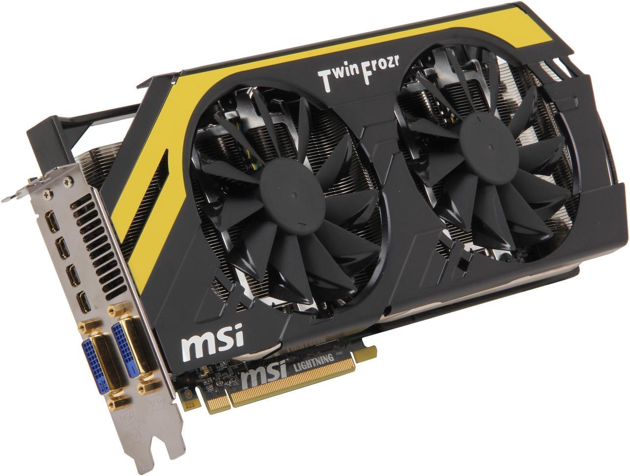 MSI Radeon HD 7970 3GB GDDR5 PCI Express 3.0 x16 CrossFireX Support Video Card R7970 Lightning