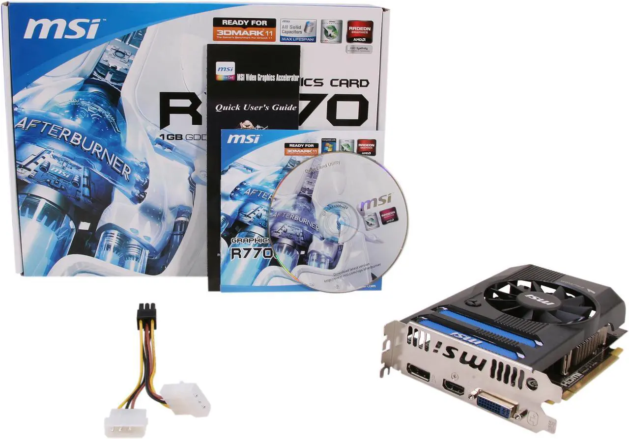 Alt view image 6 of 6 - MSI Radeon HD 7770 1GB GDDR5 PCI Express 3.0 x16 Graphics Card R7770-PMD1GD5