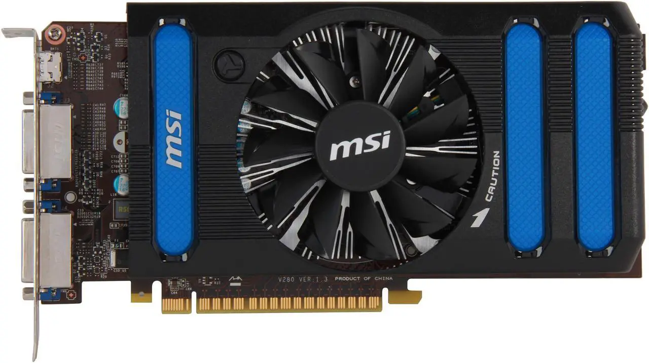 Alt view image 3 of 6 - MSI GeForce GTX 650 Ti 1GB GDDR5 PCI Express 3.0 x16 Graphics Card N650TI-1GD5/OC