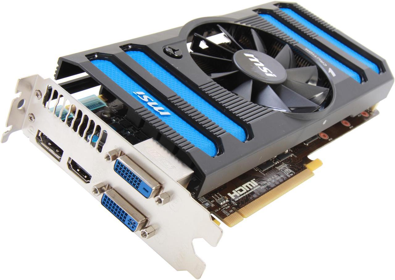 MSI GeForce GTX 660 Ti 2GB GDDR5 PCI Express 3.0 x16 SLI Support Video Card N660TI-2GD5/OC