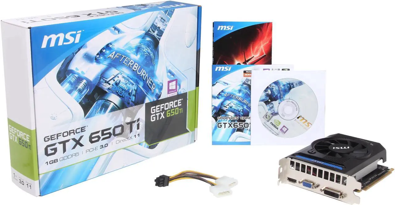 Alt view image 6 of 6 - MSI GeForce GTX 650 Ti 1GB GDDR5 PCI Express 3.0 Graphics Card N650TI-1GD5/V1
