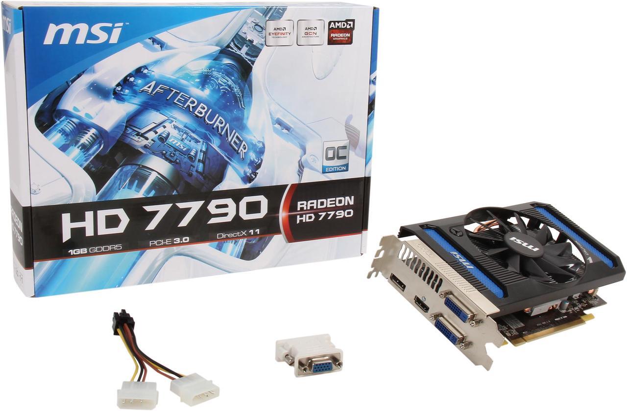 Alt view image 6 of 6 - MSI Radeon HD 7790 1GB GDDR5 PCI Express 3.0 x16 CrossFireX Support Graphics Card R7790-1GD5/OC