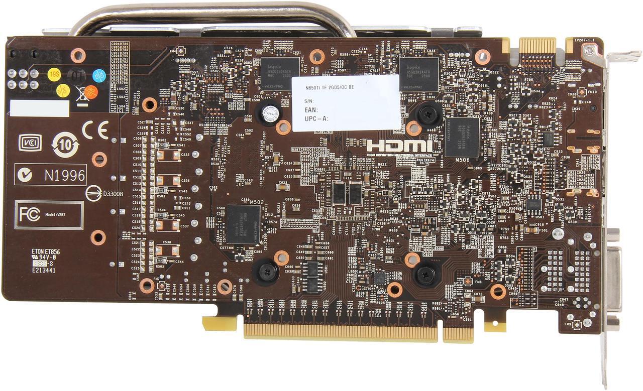 Alt view image 4 of 6 - MSI GeForce GTX 650 Ti BOOST 2GB GDDR5 PCI Express 3.0 SLI Support Video Card N650TI TF 2GD5/OC BE