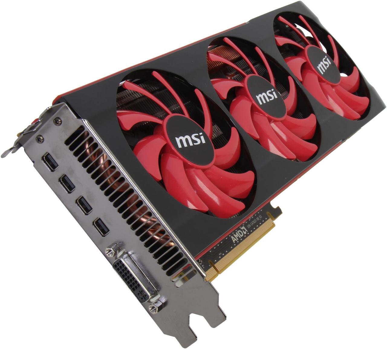 Main image of MSI Radeon HD 7990 6GB GDDR5 PCI Express 3.0 x16 CrossFireX Support Graphics Card R7990-6GD5