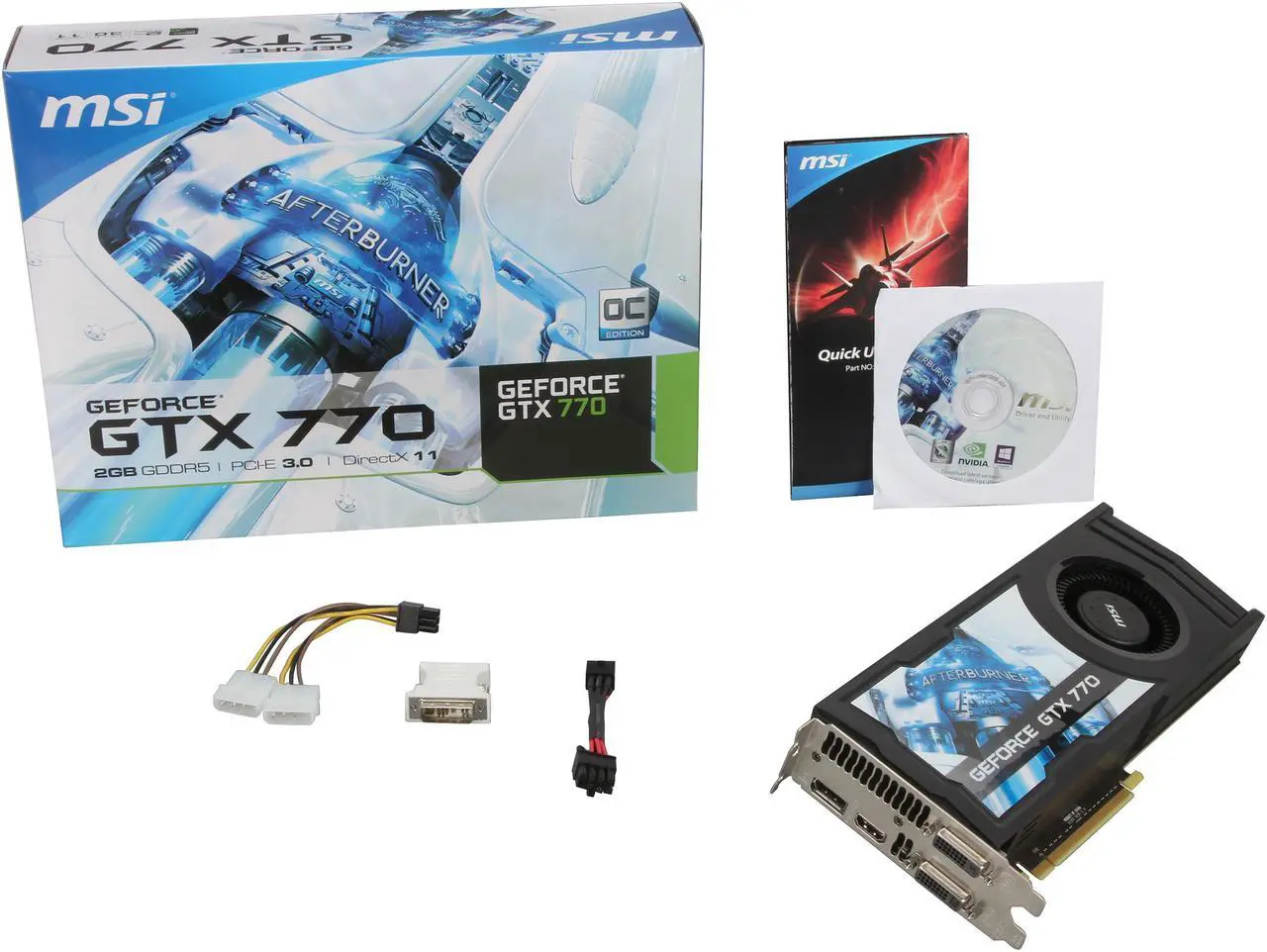 Alt view image 6 of 6 - MSI N770-2GD5/OC G-SYNC Support GeForce GTX 770 2GB 256-Bit GDDR5 PCI Express 3.0 x16 HDCP Ready SLI Support Video Card